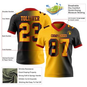 Custom American Football Jersey Moisture Wicking Dye Sublimated OEM Private Label Supplier Quick Dry <b>Athletic</b> Wear - Product Image 6