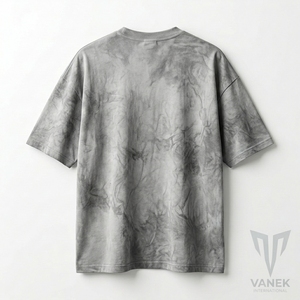 เสื้อยืดผู้ชายไซส์ใหญ่ ลายไท-ได แขนสั้น คอกลม ผ้าเจอร์ซีย์คอตตอนสีเทา ลายพิมพ์ สไตล์สตรีทแวร์ - Product Image 4