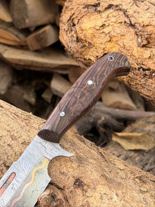 Couteau Seax en cuivre Damas forgé à la main, édition limitée 2026 |   Couteau de 10 pouces avec manche en bois, couteaux médiévaux et vikings - Product Image 4