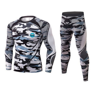 Trajes de Compresión para Hombre con Logotipo Personalizado al por Mayor, Transpirables, Ecológicos, Conjunto de 2 Piezas, Alta Calidad - Product Image 1