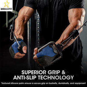 Guantes para Hombre y Mujer, Entrenamiento en Gimnasio, Fitness, Transpirables y con Excelente Agarre, Guantes de Levantamiento de Pesas para Ejercicio - Product Image 3