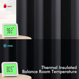 Tende Oscuranti Termoisolanti Grigio Scuro da 63 Pollici per Camera da Letto e Soggiorno, 2 Pannelli con Occhielli, Tende Oscuranti Solide - Product Image 4