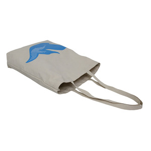 Reusable 12 Oz Natural Cotton Canvas <b>Tote</b> <b>Bag</b> Long Handle <b>Zip</b> Pocket Sublimation HeatTransfer for Custom Logo Print Promotional - Product Image 5