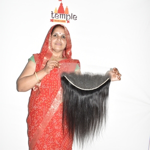 Cheveux indiens bruts fabriqués en Inde, frontale HD 13*6, Remy, ondulation naturelle profonde, double trame, pose facile, non colorés, non traités. - Product Image 5