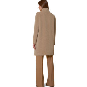 Manteau trench vintage pour femmes, automne-hiver |   Manteau long tendance avec ceinture, 100% laine, vente en gros OEM - Product Image 4