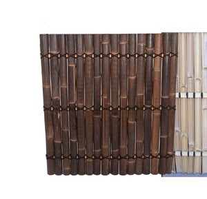 Valla de Bambú Flexible de Producción Masiva con Descuento, Material Oscuro para Revestimiento y Decoración de Paredes de Patio Exterior - Product Image 3