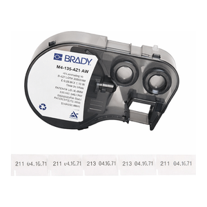 Étiquettes de câbles en vinyle auto-laminables Brady 1,1 po x 0,25 po pour imprimantes M4/M5 - Product Image 2