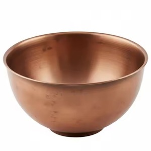 Elegante Tazón de Cobre para Servir, Vajilla Decorativa de Metal para Comedor, Restaurante, Hotel, Recepción de Bodas, Catering - Product Image 2