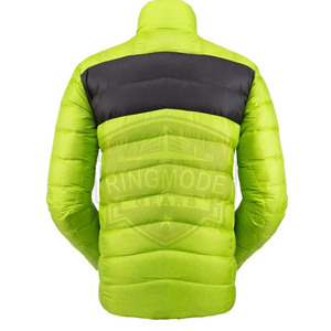Concevez votre propre veste matelassée d'hiver à col montant avec logo sur le devant, service OEM, légère, disponible en stock - Product Image 2