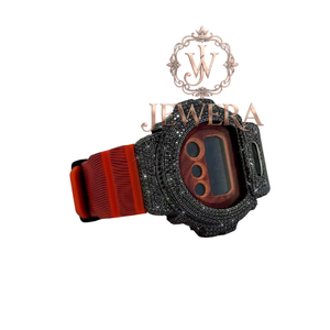 Mossinate Waterproof Rubber <b>Watch</b> Fashionable Comfortable and Water-Resistant Timepiece with Genuine Diamond Accents - Product Image 3