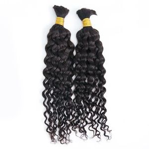 Extensions de cheveux humains Remy en vrac, style Deep Wave, noirs doux et bouclés, style 1 - Product Image 2