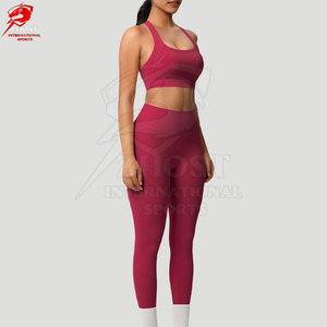Service OEM : Ensemble de yoga élégant 3 pièces, conçu avec un tissu extensible doux pour les séances d'entraînement et les tenues décontractées - Product Image 3