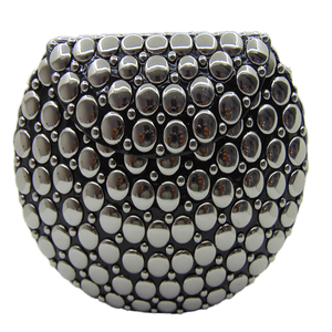 2024 mode sacs à main fronde filles rond argent métal goujon embrayage sac de fête sacs luxe bandoulière femmes Designers couleur argent - Product Image 1