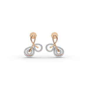 <b>Infinity</b> Swirl Lab-Grown Diamond Earrings - Product Image 6
