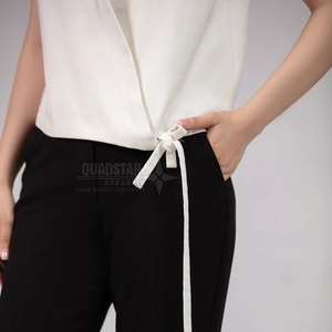 Oem Service Custom Made Solid Casual Spring/Summer Women's 2-Piece Long Co-Ord Set Eco-Friendly Breathable Bulk Orders - Product Image 6