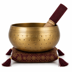 ชามร้องเพลงขัดทองเหลืองโบราณกำหนดเองเพื่อสุขภาพและเวทมนตร์ - Product Image 4