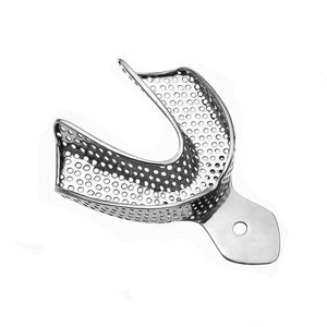 Premium Manual Dental Impression Tray German Stainless Steel Reusable Autoclavable Perforation Free Orthodontic Ergonomic Grip - Product Image 4
