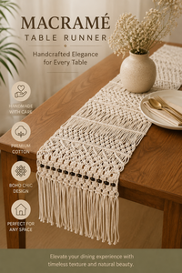 Tapiz de Macramé Basantpriya con Patrón Geométrico Abstracto, Decoración Bohemia Rectangular para Pared, Lavable, para el Hogar - Product Image 4