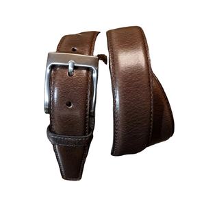 Mens Black <b>Leather</b> <b>Belt</b> With Gun Metal Buckle Authentic 100% Vintage Men's <b>Genuine</b> <b>Leather</b> <b>Belt</b> - Product Image 5