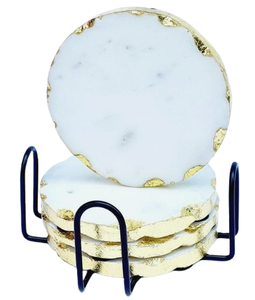 Juego de Posavasos de Mármol para Decoración del Hogar, Fabricante de Juegos de Posavasos de Mármol para Decoración de Mesa, Juego de Posavasos para Té y Café con Acabado de Mármol - Product Image 2