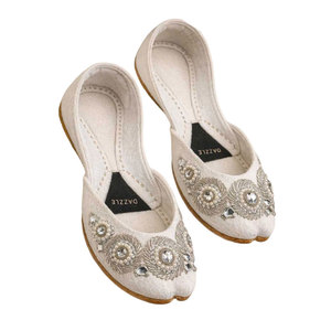 Nuevo Lanzamiento, Khussa para Mujer, Calzado de Moda de Primera Calidad, Estampado, Antideslizante, de Gamuza y Terciopelo - Product Image 1