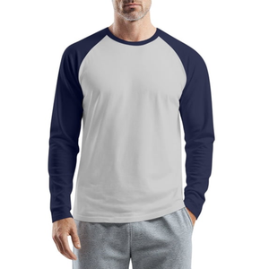 Men's <b>Raglan</b> Long Sleeve 100% Cotton 180 GSM T-Shirt <b>Top</b> Casual Solid Anti-UV Eco-Friendly Breathable Everyday Fashion - Product Image 3