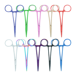 High Quality Stainless Steel Manual Mosquito Forceps 10cm 12.5cm Straight Curved Hemostatic Clamps Surgical Operating - Product Image 2