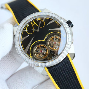 Reloj de Hombre Mecánico Automático Tourbillon, Deportivo, Casual, con Bisel Incrustado de Diamantes, Elegante, Moderno y Lujoso - Product Image 3