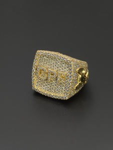 Gold GPF Moissanite <b>Ring</b> <b>Iced</b> Out Hip Hop Jewellery 925 Sterling Silver VVS Diamond Statement <b>Ring</b> - Product Image 2