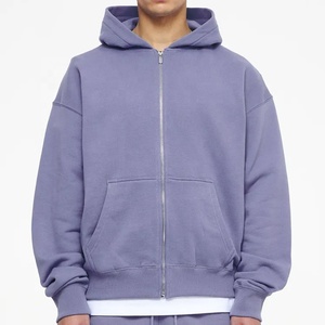 Sweat-shirts streetwear vierges 100% coton de haute qualité, personnalisables, coupe oversize, doublés, respirants, anti-boulochage pour hommes, faible MOQ - Product Image 6