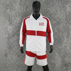 Custom Men Orange Windbreaker Set Lightweight <b>Zipper</b> <b>Jacket</b> and Shorts Two Piece Tracksuit for Outdoor Sports Training Wear - Product Image 1