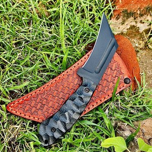 Drop Point Skinner Knife Stainless Steel Blade 0.6mm Thickness Straight Edge Industrial Grade Non Adjustable Handle - Product Image 3