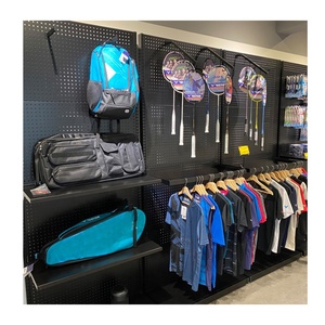 Exhibidor Giratorio de Metal con Recubrimiento en Polvo de Alta Resistencia para Tiendas, Organizador de Panel Perforado de Pie, Panel Perforado Móvil para Palos de Golf - Product Image 1