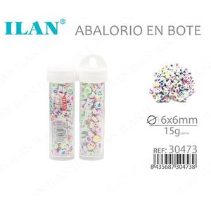 Abalorios Ilan en Bote 6x6mm 15g Letras Coloridas para Manualidades - Product Image 3