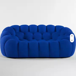 โซฟาห้องนั่งเล่นโค้งมนทันสมัยใหม่เอี่ยม 3 ที่นั่ง - Product Image 5
