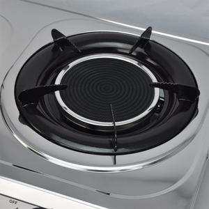 เตาอินฟราเรดแบบสองหัวเตา Gmax GL-203I ทำจากเหล็กหล่อพร้อมพื้นผิวกระจกนิรภัยสำหรับการทำอาหารในโรงแรม วัสดุเหล็กสแตนเลส - Product Image 1