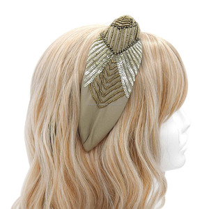 Vente en gros de bandeaux en tissu de style bohème ethnique, brodés de perles, légers, durables, de haute qualité, rembourrés, en ruban, pour femmes et enfants - Product Image 3