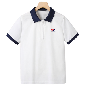 เสื้อโปโลชาย แขนสั้น คอปก แต่งขอบตัดกัน  รับทำโลโก้  ชุดยูนิฟอร์ม  ใส่ไปโรงเรียนได้ ระบายอากาศดี สัมผัสนุ่ม  รับสั่งทำ - Product Image 5