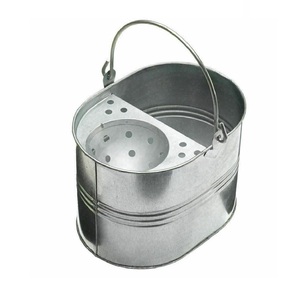 Cubo de limpieza hecho a mano de gran venta, cubo de fregona galvanizado para el hogar, elegante, de diseño clásico y con estilo. - Product Image 2