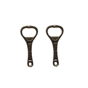 2 Pcs Antique Brass Bottle Opener Metal <b>Bar</b> Tool with <b>Hanging</b> Ring Zinc Alloy Austrian Modernism Sculptural <b>Bar</b> Tools - Product Image 1