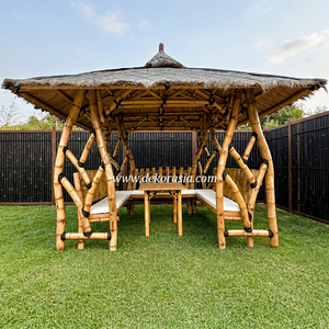 Gazebo de Bambú Merapi, Pérgola para Jardín, Patio, Resort, Terraza y Espacio de Relajación - Product Image 2