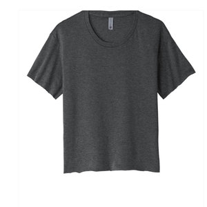 T-shirt à manches courtes et col rond gris foncé pour femme Next Level 5080, Crop top rose pour femme en gros — Desert Pink Blank Festival - Product Image 2