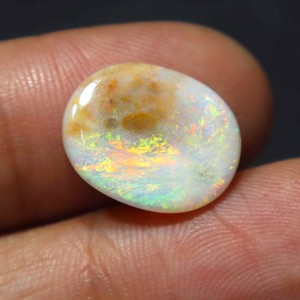 4 Carat Natural Australian <b>Opal</b> Solid Coober Pedy Loose Gemstone Very Good Multi Fire Handmade for Jewelry Making Stone - Product Image 2