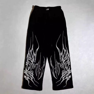 Pantalones Deportivos de Cintura Alta para Hombre, Estilo Urbano Holgado, Desgastados, Gruesos, de Algodón para Invierno - Product Image 6