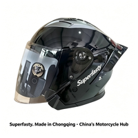 Casques de moto unisexes de luxe ABS, casque demi-face à dégagement rapide, durable, pour les trajets quotidiens en ville, qualité professionnelle, tous usages