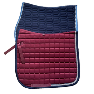 Fournisseur OEM, tapis de selle personnalisé avec logo, doublure en feutre absorbant les chocs, pour dressage anglais sur mesure. - Product Image 2
