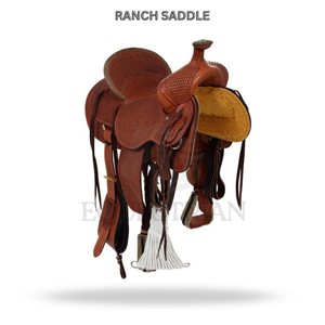 Ranch Western Saddle Horse Riding Saddle Equestrian <b>Equipment</b> - Product Image 2