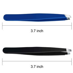 Pinzas para Cejas de Acero Inoxidable Profesionales con Punta Inclinada, Marca Privada Personalizada, Pinzas para Pestañas Postizas - Product Image 2