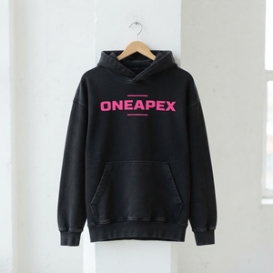 Men's <b>Black</b> Hooded Sweatshirt Regular Fit Fleece Cotton Casual Hoodie Front Logo Pocket Design Autumn Style - Product Image 3