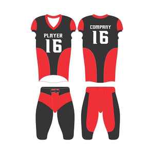 ชุดยูนิฟอร์มอเมริกันฟุตบอลแบบ 7 คน 7 ตัว ผ้าโพลีเอสเตอร์ 100% แบบกำหนดเอง ดีไซน์ใหม่ ลายพิมพ์แบบซับลิเมชั่น - Product Image 3